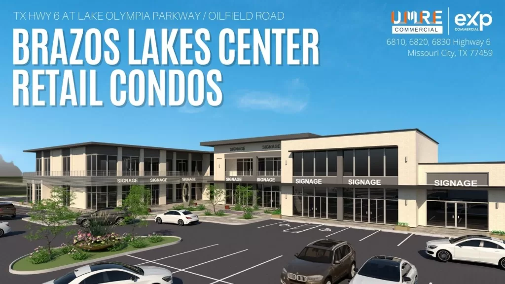 Invest Houston Commercial Real Estate -Brazos Lakes Center retail condos